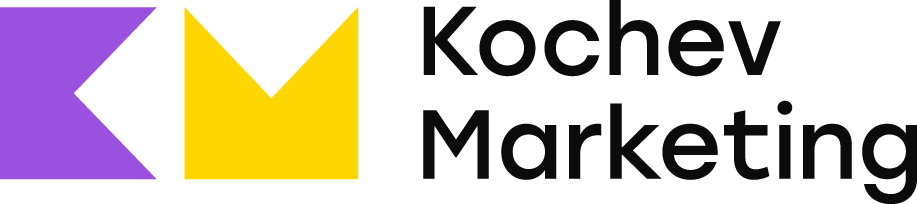 Логотип компании Kochev Marketing